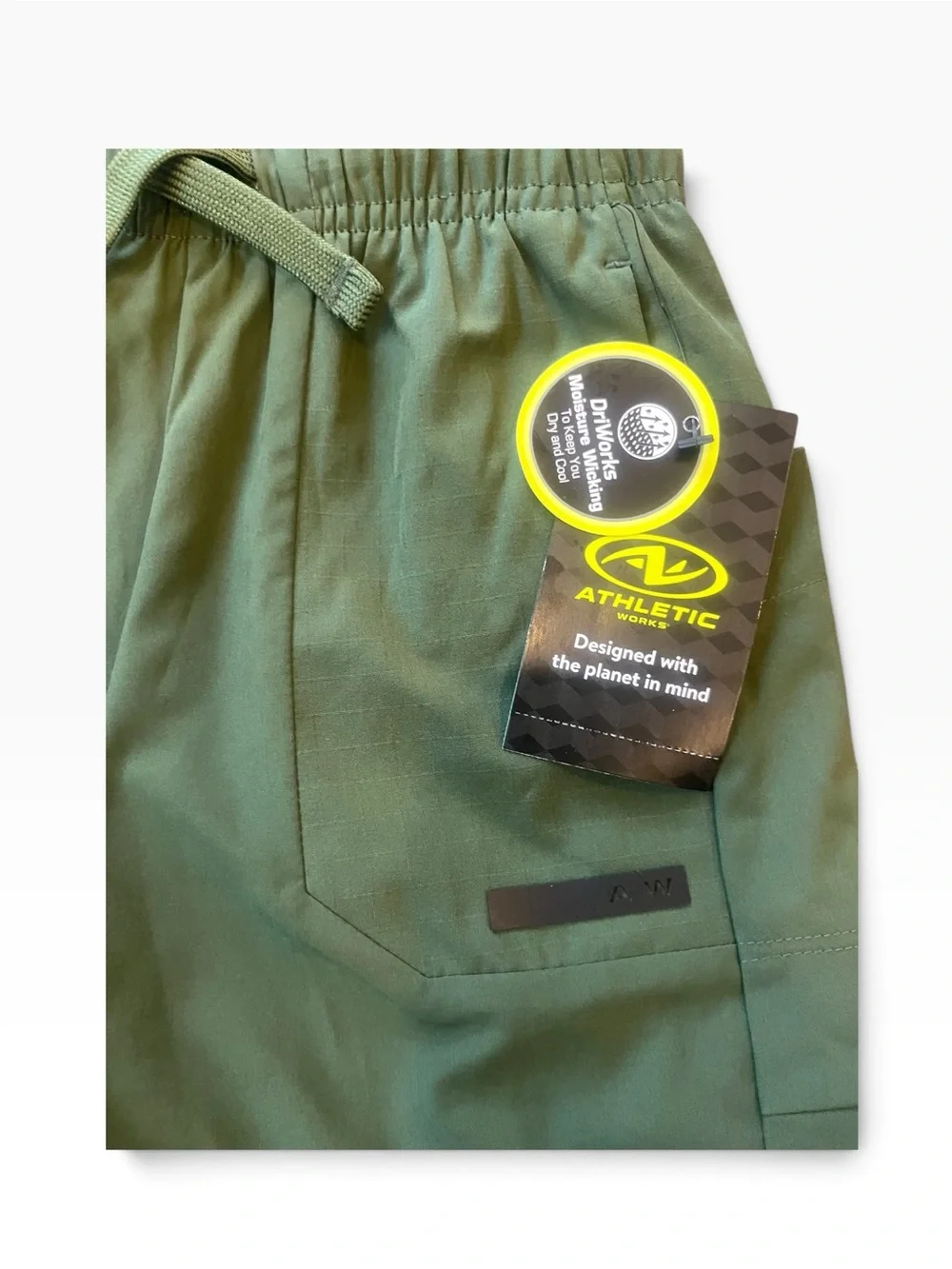 🖤 Ready, Set, Play! Athletic Works Boys’ Green Performance Shorts Size 6–7 NWT